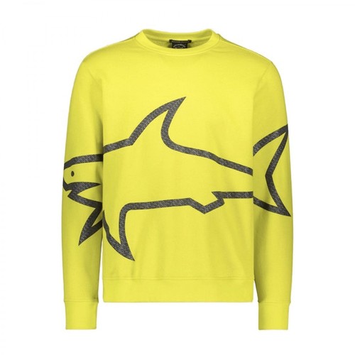 Paul & Shark, Sweat-shirt winter fleece Żółty, male, 1054.00PLN