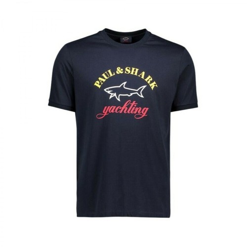 Paul & Shark, T-Shirt C0P1006 Niebieski, male, 449.36PLN