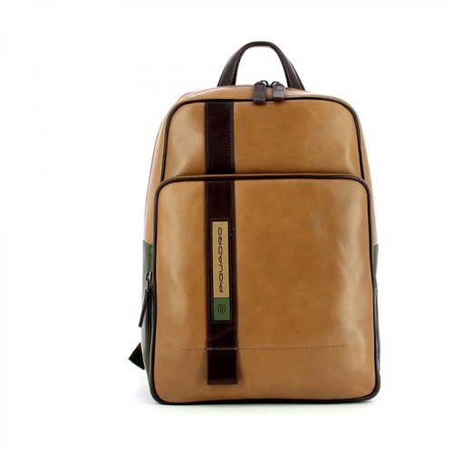 Piquadro, Small Laptop Backpack Febo 11.0 Beżowy, male, 1082.00PLN