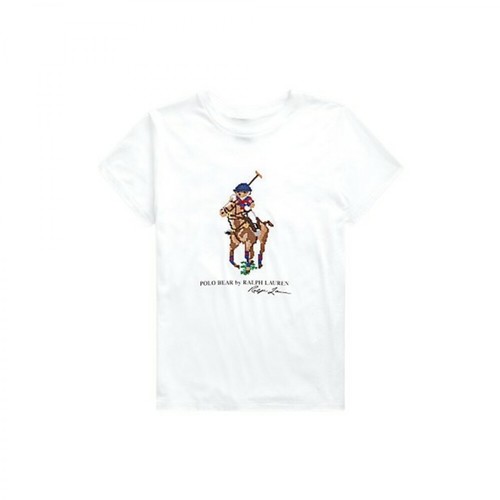 Polo Ralph Lauren, Bear T-Shirt Biały, female, 385.42PLN