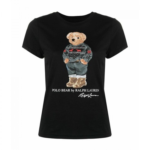 Polo Ralph Lauren, T-shirt Czarny, female, 366.00PLN