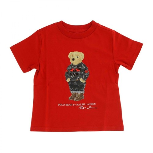Polo Ralph Lauren, T-shirt Czerwony, female, 128.00PLN