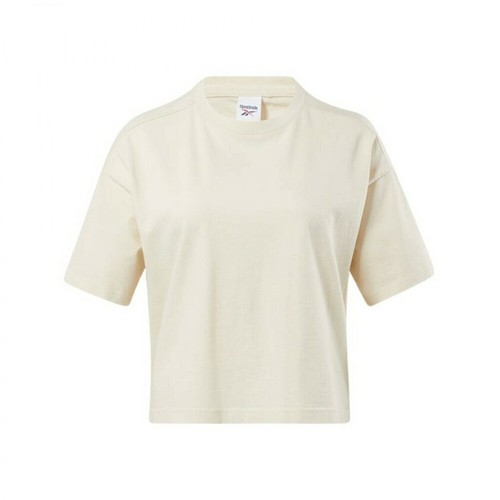 Reebok, Koszulka damska Reebok Classics Natural Dye Cropped T-Shirt H46810 Beżowy, female, 148.35PLN