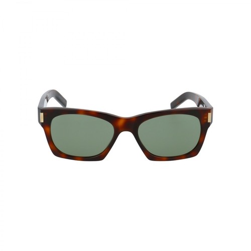 Saint Laurent, Sunglasses Zielony, male, 1252.00PLN