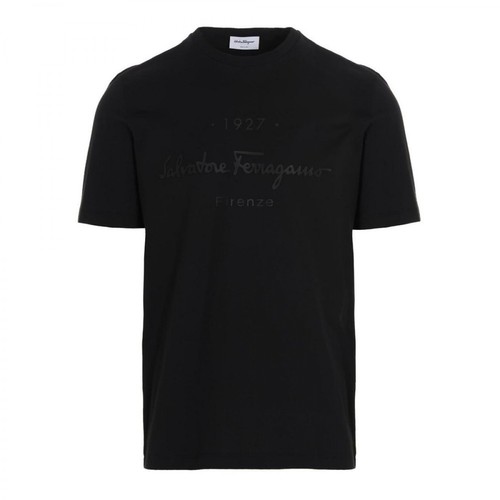 Salvatore Ferragamo, T-shirt Czarny, male, 1323.00PLN