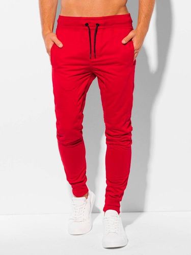 Spodnie męskie dresowe 989P - czerwone 37.49PLN