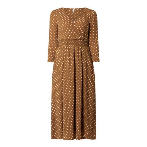 Sukienka z krepy ze wzorem w groszki model ‘Pella’ 149.99PLN