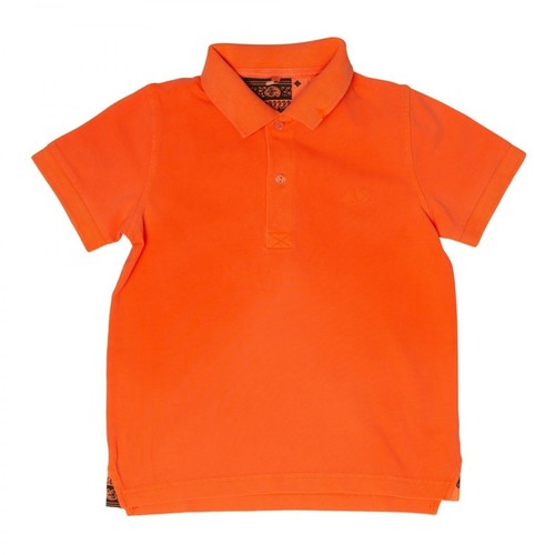 Sun 68, T-shirt Pomarańczowy, male, 251.00PLN
