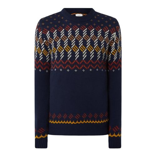 Sweter o kroju regular fit z mieszanki wełny model ‘Yoke’ 379.00PLN