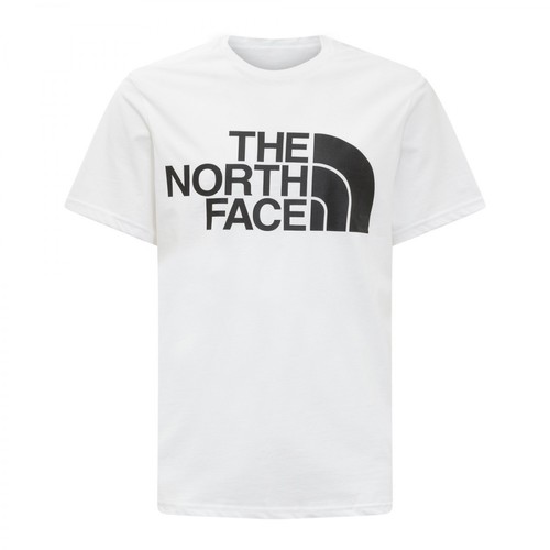 The North Face, Standard T-Shirt with Logo Biały, male, 128.00PLN