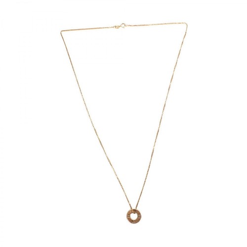 Tiffany Pre-owned, Diamond Atlas Pendant Chain Necklace Beżowy, female, 6161.00PLN