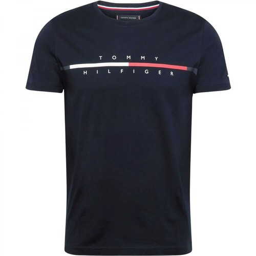 Tommy Hilfiger, T-shirt Niebieski, male, 182.00PLN