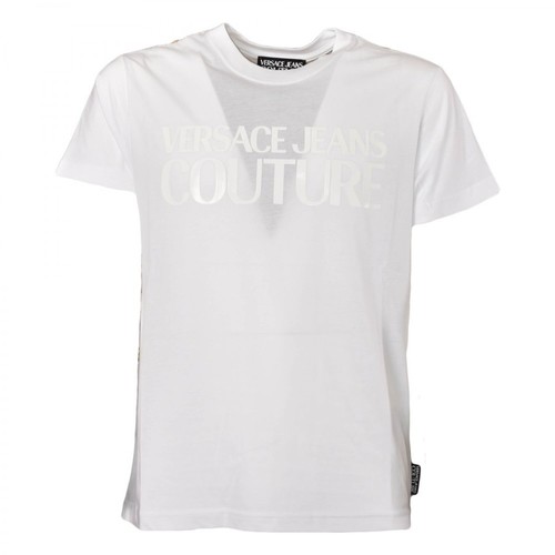 Versace Jeans Couture, Koszulki m? Skie Baroque Biały, female, 431.21PLN