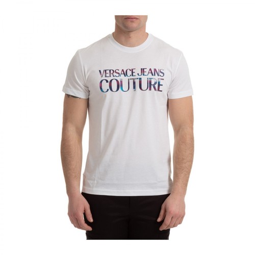 Versace Jeans Couture, Short Sleeve T-shirt Biały, male, 861.00PLN