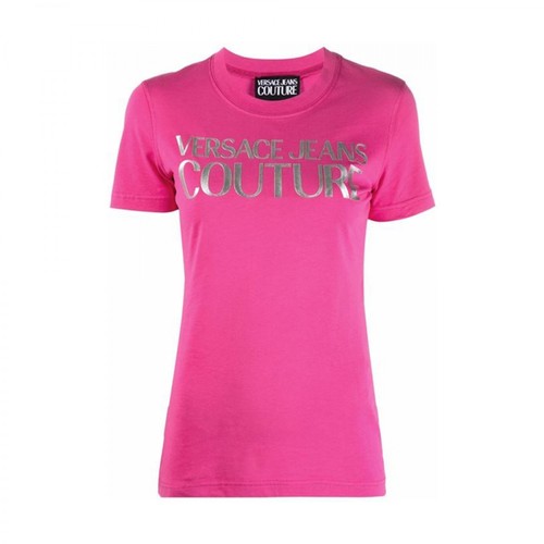 Versace Jeans Couture, T-shirt Różowy, female, 384.00PLN