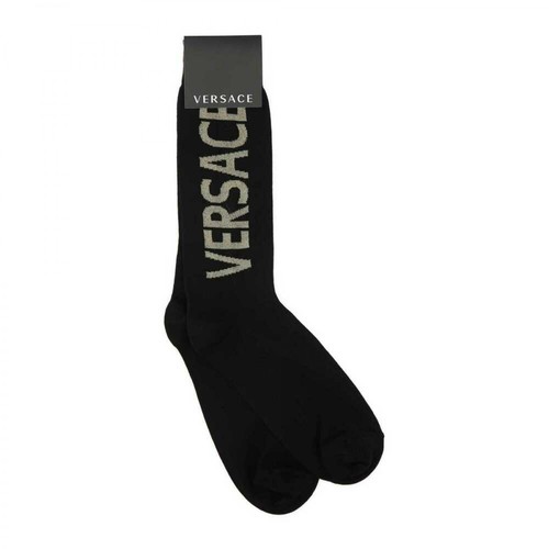 Versace, Socks Czarny, male, 325.00PLN