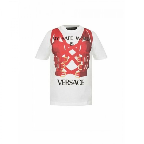 Versace, T-shirt Biały, unisex, 1081.00PLN