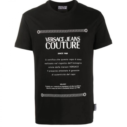 Versace, T-shirt Czarny, male, 288.00PLN