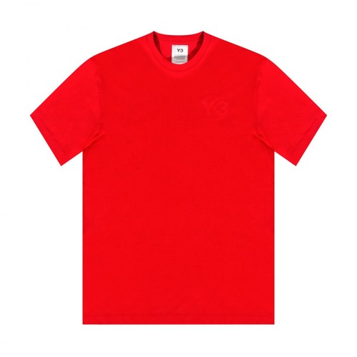 Y-3, Logo T-shirt Czerwony, male, 347.00PLN