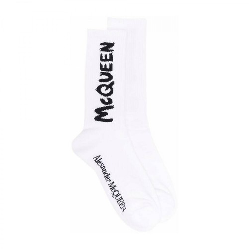Alexander McQueen, Underwear Socks Biały, male, 342.00PLN
