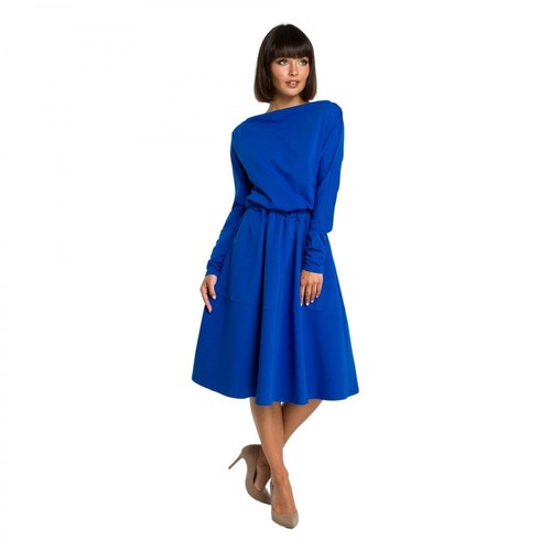 BE, Sukienka z długim rękawem Niebieski, female, 195.00PLN