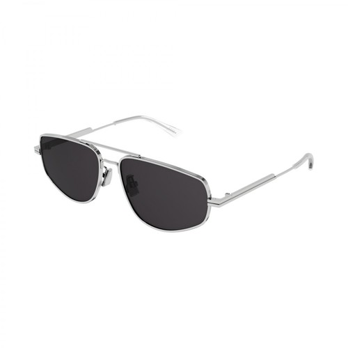Bottega Veneta, Metal Sunglasses Szary, unisex, 1300.00PLN