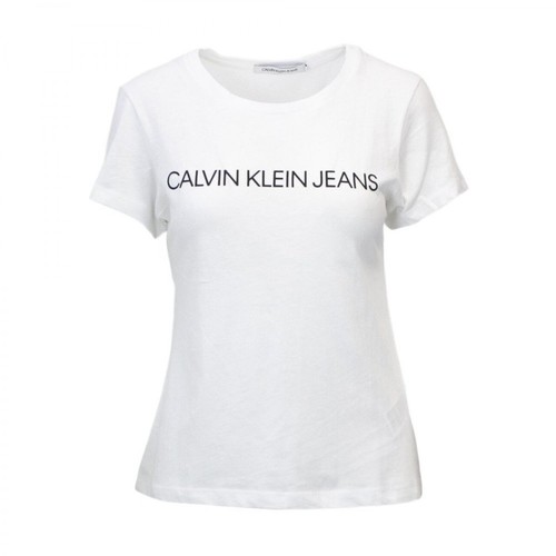 Calvin Klein Jeans, T-Shirt Biały, female, 306.87PLN