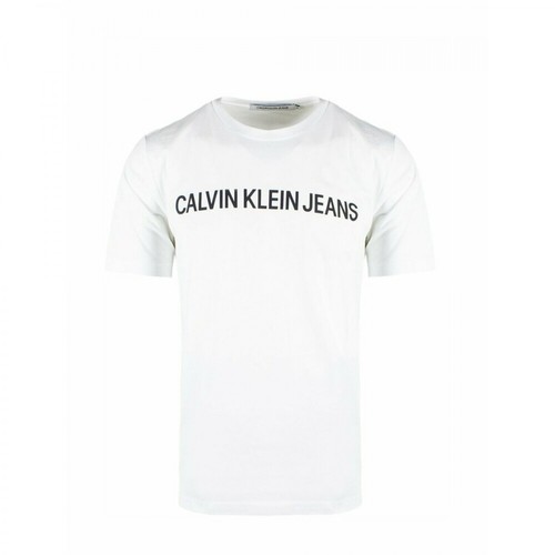 Calvin Klein Jeans, T-Shirt Biały, male, 306.87PLN