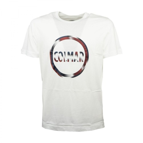 Colmar, Maxi Logo T-Shirt 7583 6SH Biały, male, 195.18PLN