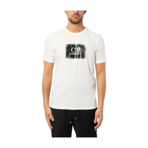 C.p. Company, T-shirt con stampa Biały, male, 283.00PLN