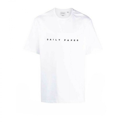 Daily Paper, T-Shirt Logo Biały, male, 294.00PLN