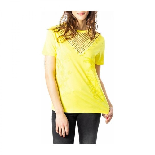Desigual, T-shirt Żółty, female, 342.00PLN