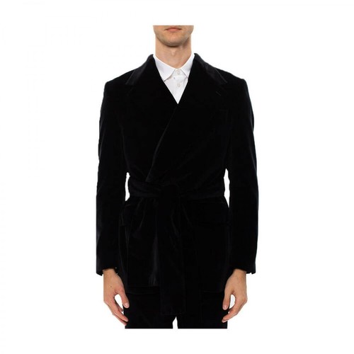 Dolce & Gabbana, Blazer With Belt Czarny, male, 12157.00PLN