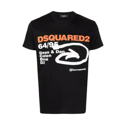 Dsquared2, T-shirt Czarny, male, 412.00PLN