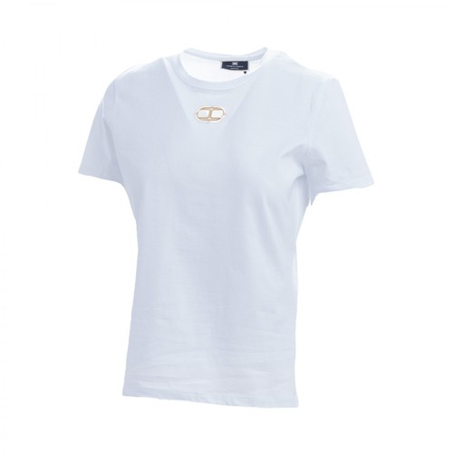 Elisabetta Franchi, T-shirt Biały, female, 422.00PLN