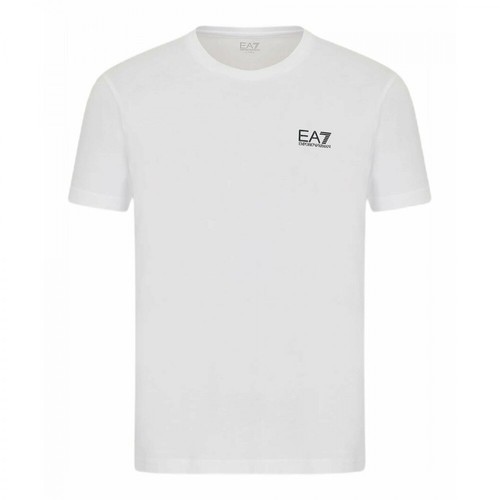 Emporio Armani EA7, T-Shirt Biały, male, 385.56PLN