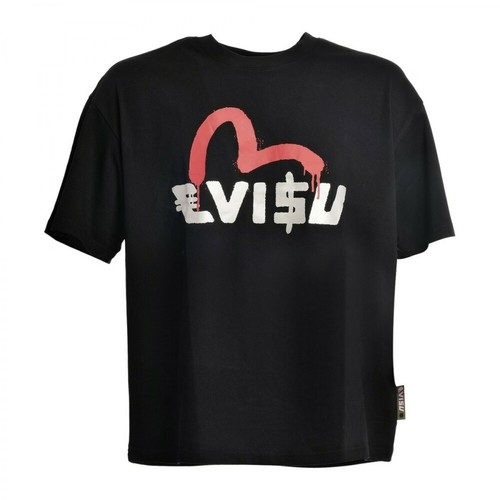 Evisu, T-Shirt Czarny, male, 341.00PLN