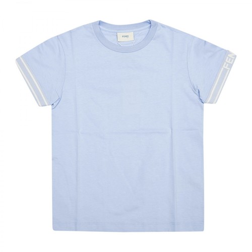 Fendi, T-shirt Niebieski, male, 1112.00PLN