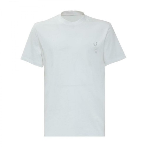 Fred Perry, T-shirt with Brooch Biały, male, 489.00PLN