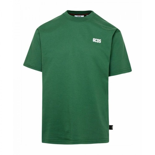 Gcds, Cc94M02100105 Cotton T-Shirt Zielony, male, 813.00PLN