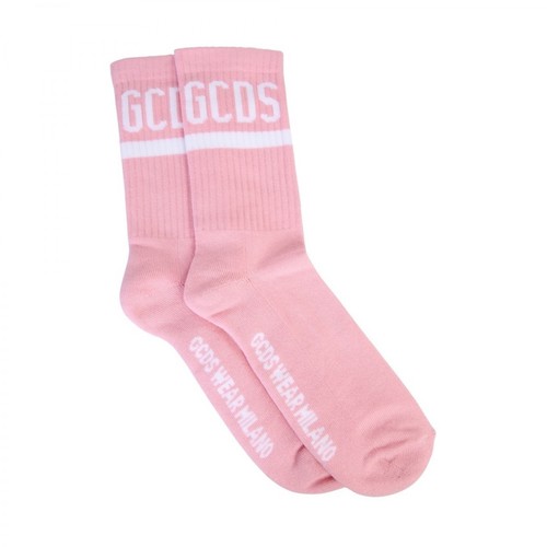 Gcds, Socks With Logo Różowy, male, 96.00PLN