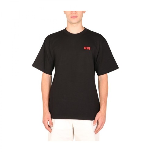 Gcds, T-Shirt With Logo Czarny, male, 640.05PLN