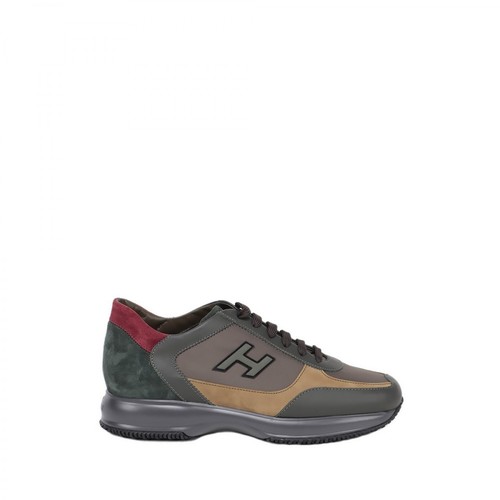 Hogan, Interactive Flock Sneakers Zielony, male, 1496.05PLN