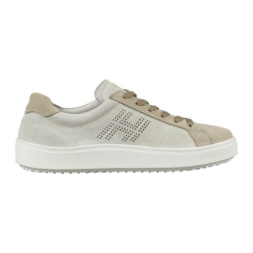 Hogan, Sneakers in suede leather Beżowy, male, 1111.00PLN