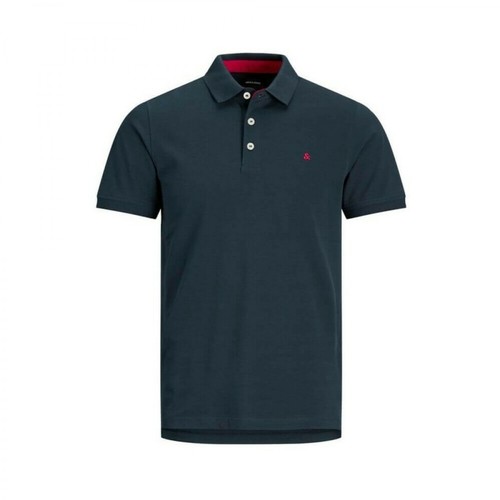 Jack & Jones, Polo T-Shirt Niebieski, male, 166.00PLN