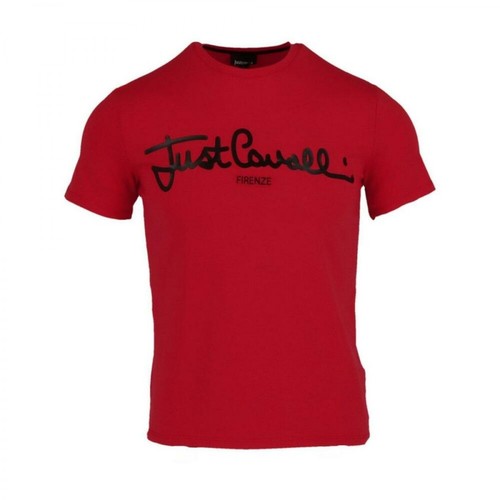 Just Cavalli, T-Shirt Czerwony, male, 302.94PLN