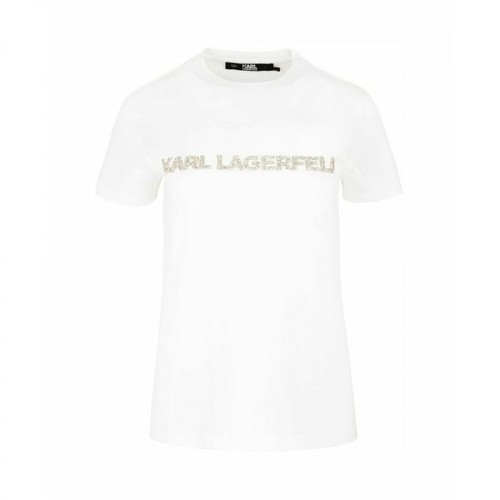 Karl Lagerfeld, T-shirt Biały, male, 329.40PLN