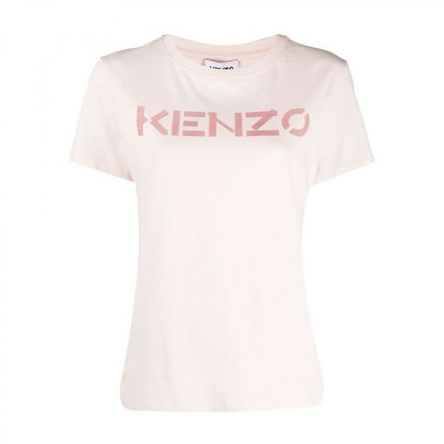 Kenzo, Logo T-shirt Różowy, female, 434.00PLN