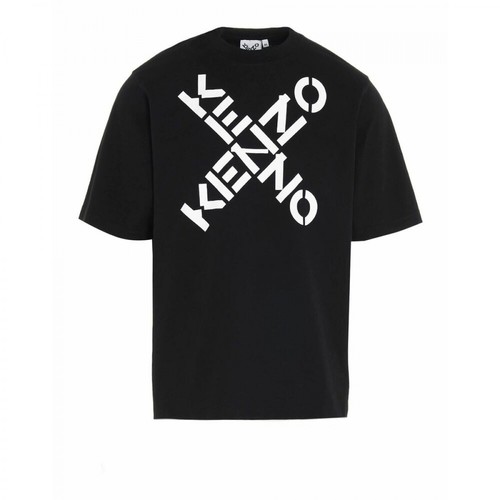 Kenzo, Sport Logo Tshirt Czarny, male, 623.00PLN