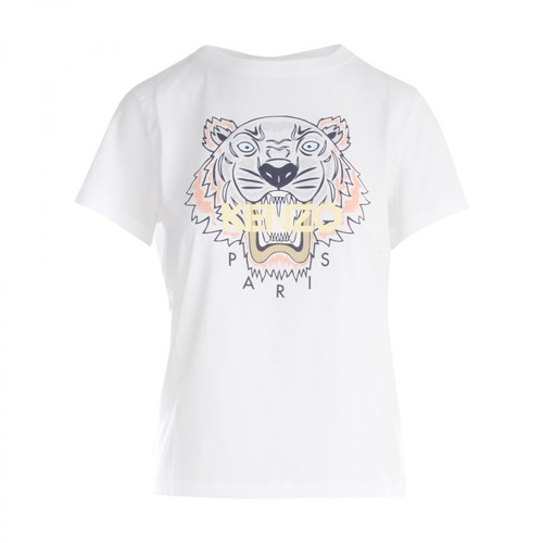 Kenzo, Tiger Classic T-Shirt Biały, female, 438.00PLN